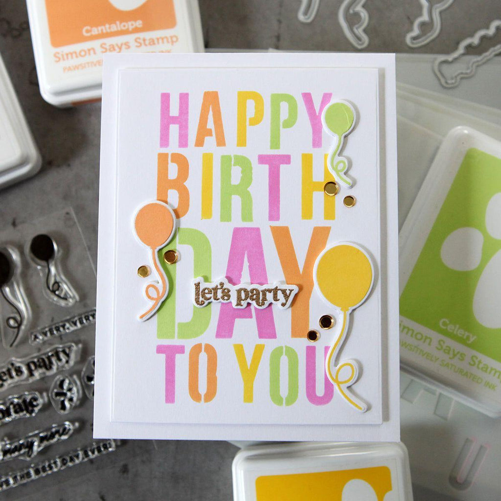 CZ Design Stamps Dies And Stencils Layering Birthday Add Ons set648lb Out Of This World Birthday Card | color-code:ALT01