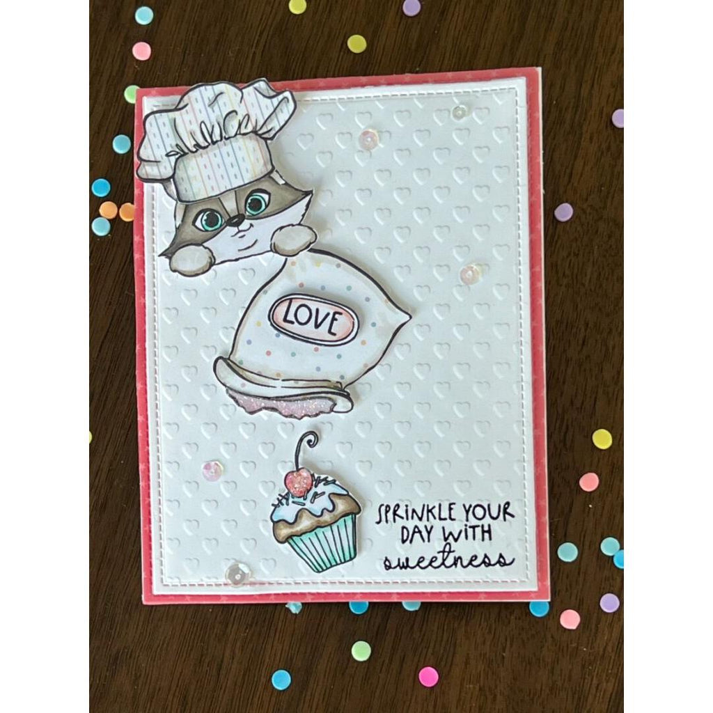 Colorado Craft Company Kris Lauren Baking Background Clear Stamps kl967 sprinkle with sweetness