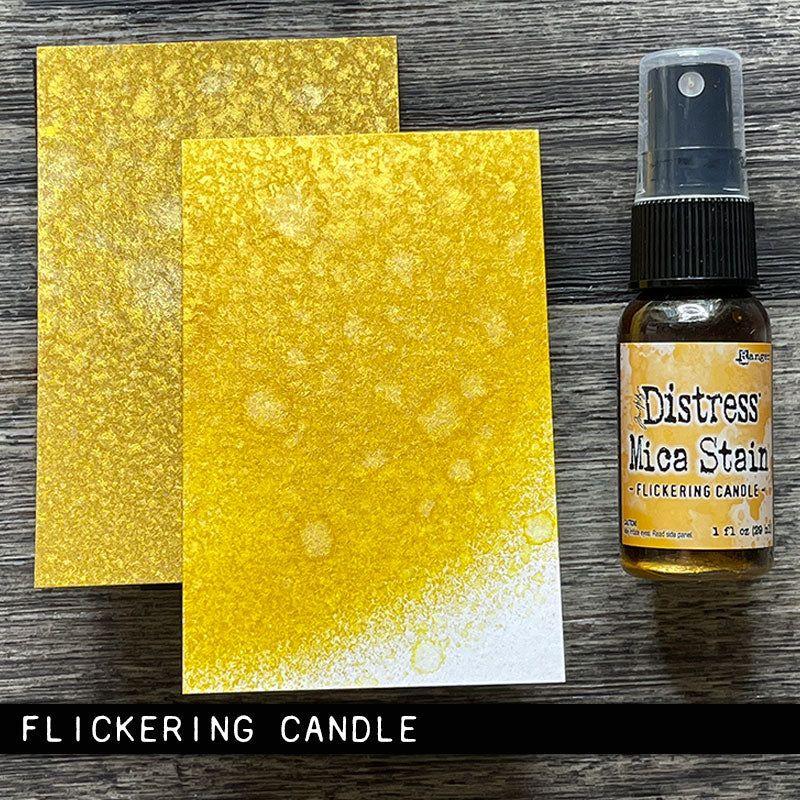 Tim Holtz Distress Flickering Candle Mica Stain Ranger dmsfc Swatch