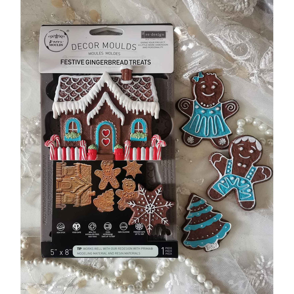 Prima Marketing Festive Gingerbread Treats ReDesign Decor Mould 670351 Christmas Decorations