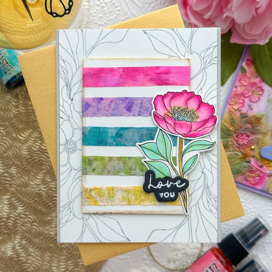 Tim Holtz Distress Ink Pad Lost Shadow Ranger tim82682 Creative Ribbon Background Card | color-code:ALT05