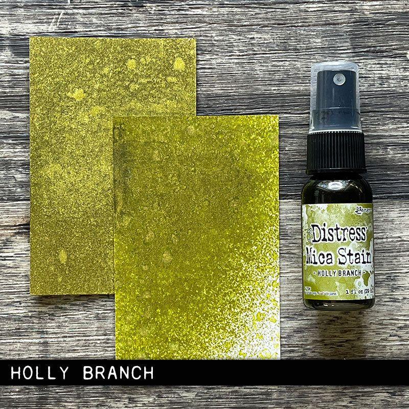 Tim Holtz Distress Holiday Mica Stain Set 2 Ranger tsck78241 Holly Branch