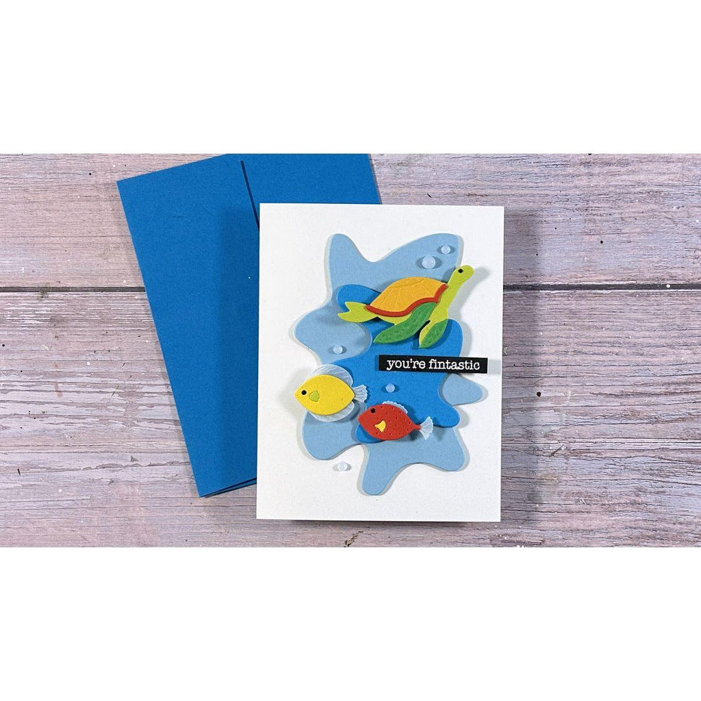 Spellbinders Underwater Marine Life Etched Dies s4-1348 cute turtle | color-code:ALT01