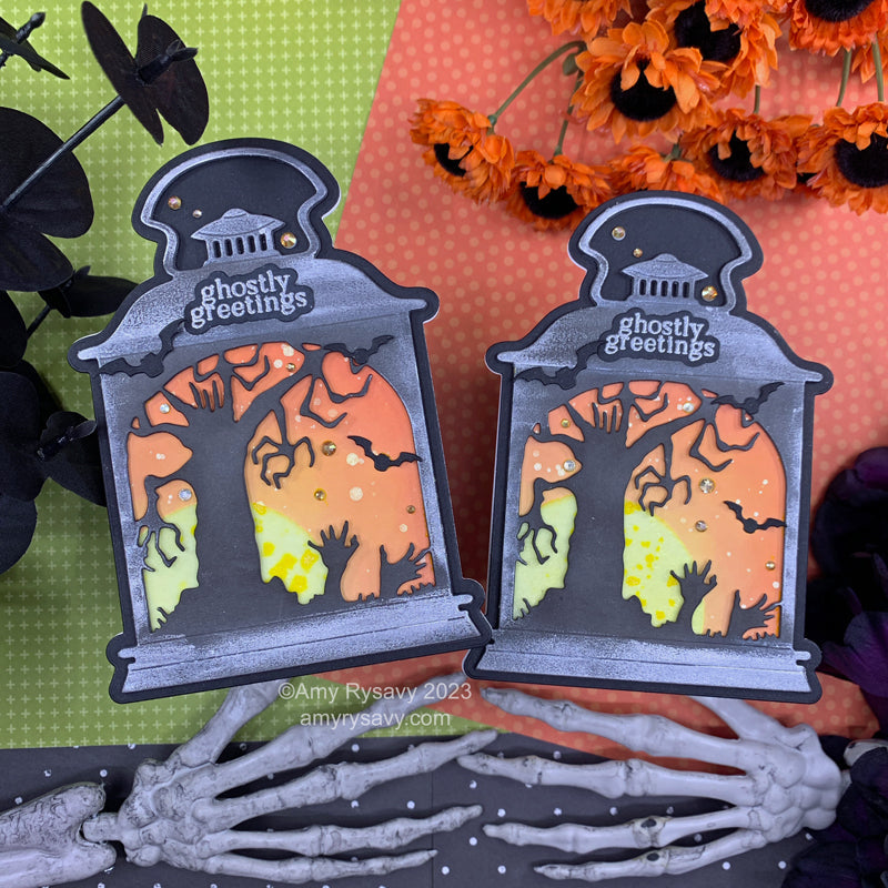 Picket Fence Studios Creepy Hollow Lantern Dies pfsd-375 spooky trees | color-code:ALT01