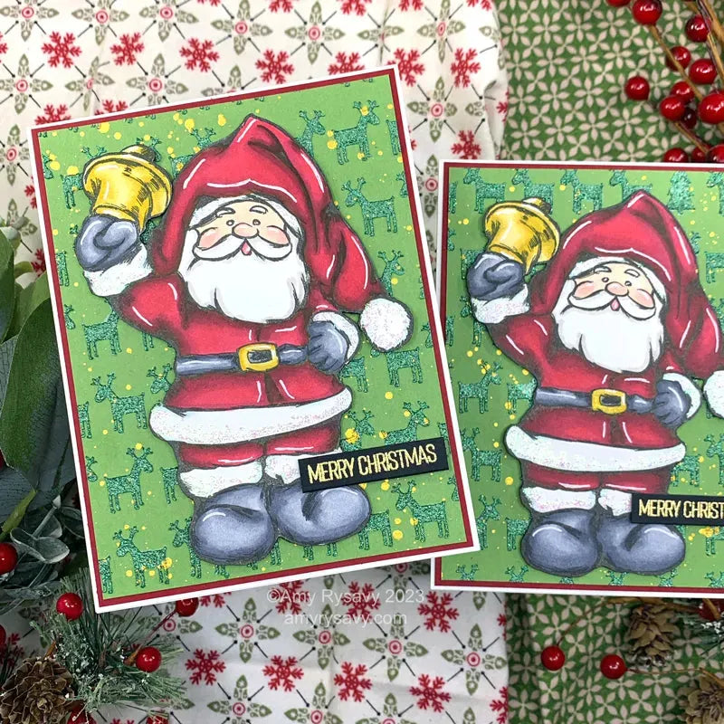 Picket Fence Studios Santa Claus Comes Tonight Clear Stamps c-157 merry christmas | color-code:ALT01