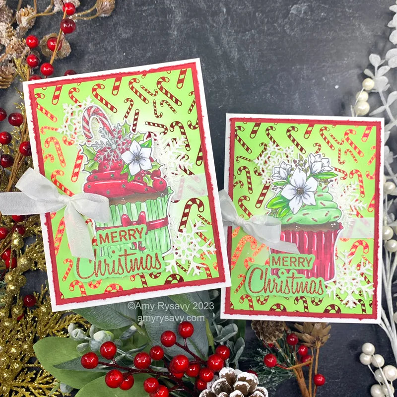 Picket Fence Studios Foiling Toner Card Fronts Christmas Goodies ft-104 merry christmas | color-code:ALT02