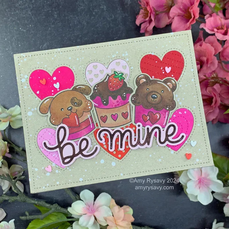 Pretty Pink Posh Sweet Chocolates Clear Stamps be mine | color-code:ALT01