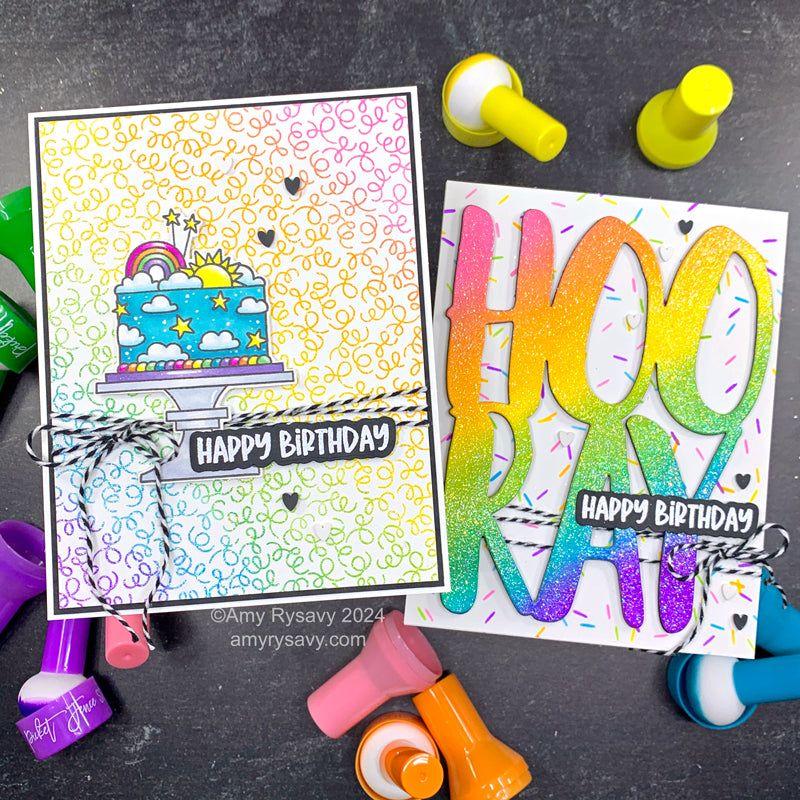 Picket Fence Studios Sugar and Calorie Free Dies t-117d happy birthday | color-code:ALT01