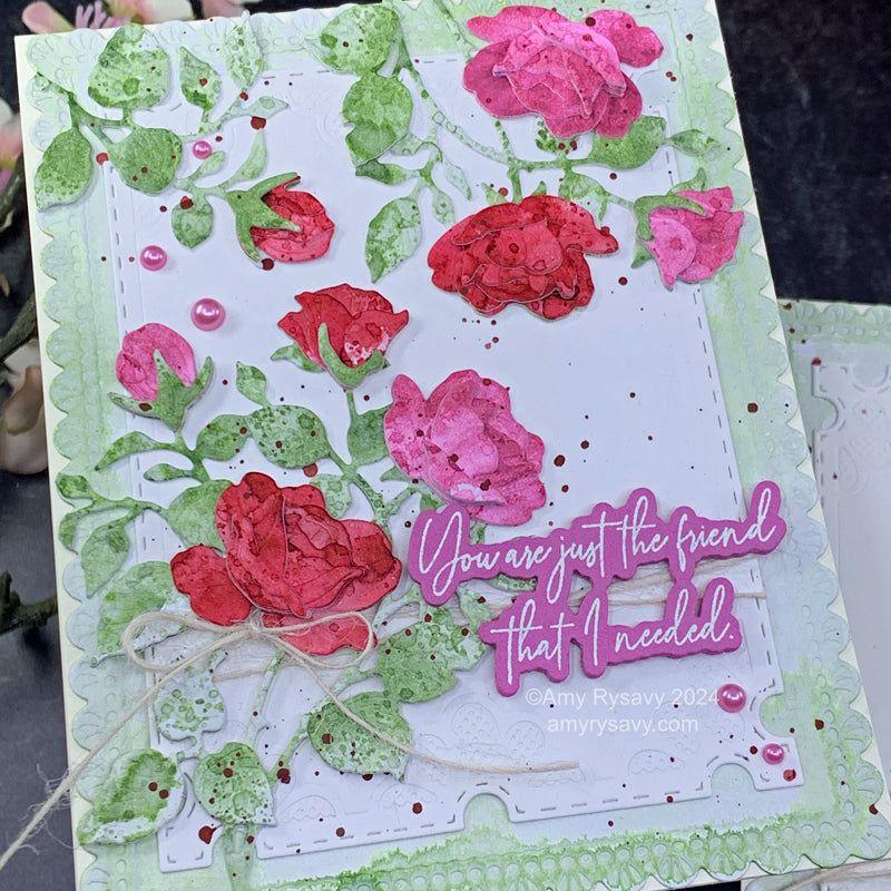 Honey Bee Lovely Layers Sweetheart Roses Dies hbds-llswhr Sweetheart Roses Card | color-code:ALT02