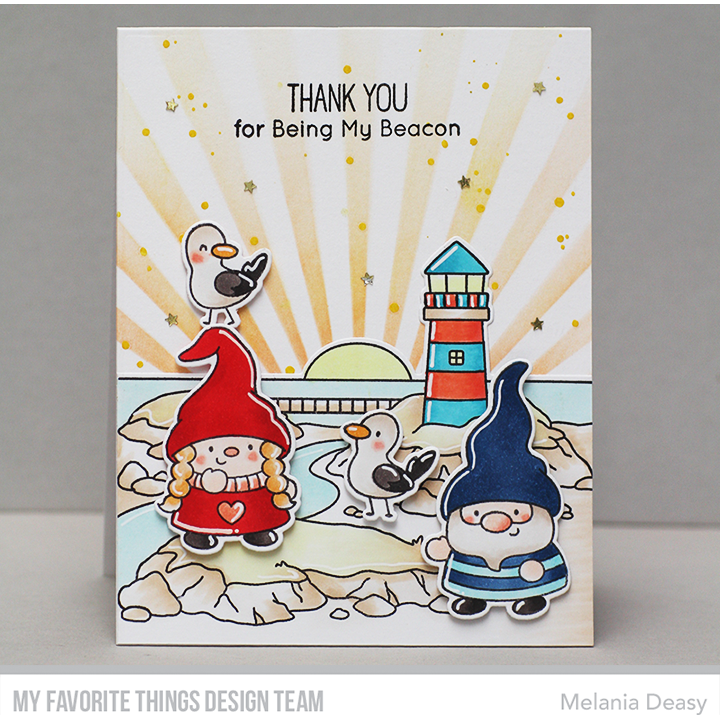 My Favorite Things Lighthouse Gnomes Clear Stamps jb009 beacon | color-code:alt2