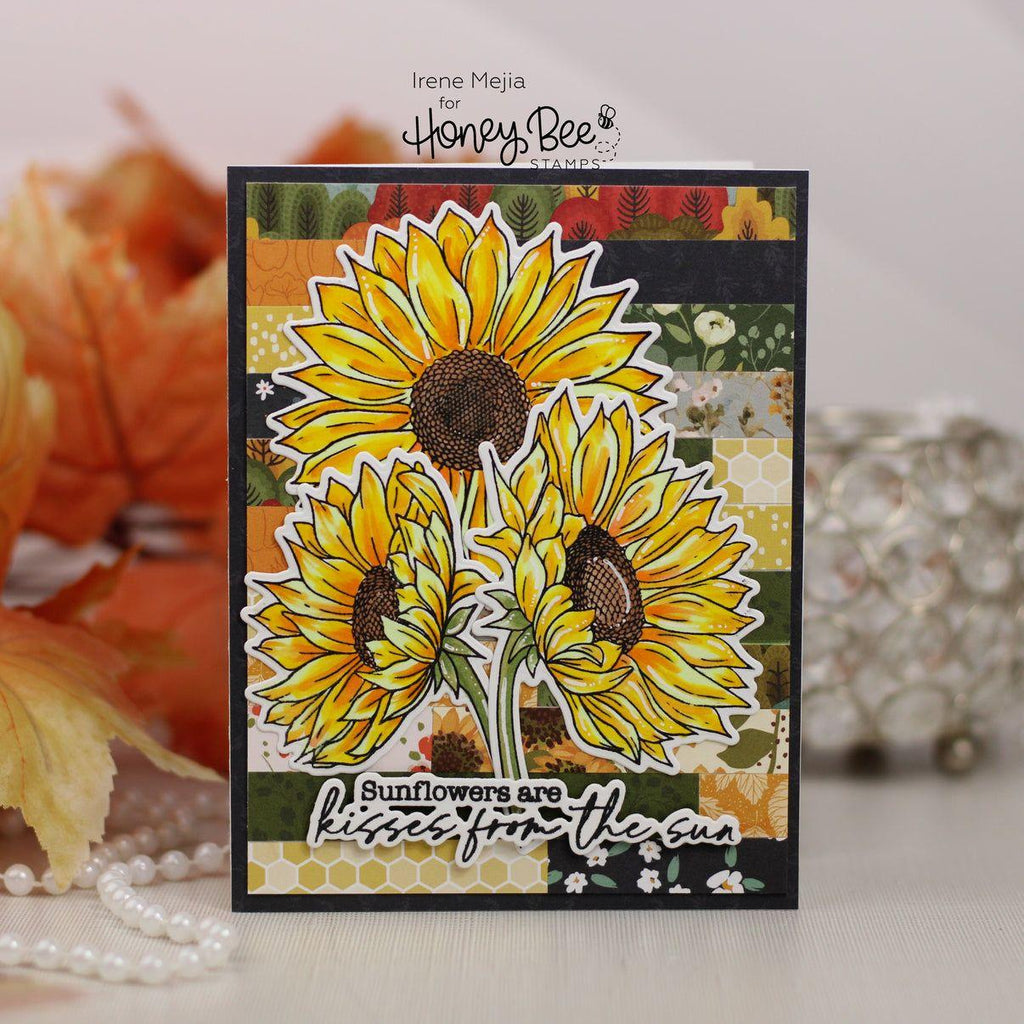 Honey Bee Bloom With Grace Clear Stamps hbst-609 Kisses From The Sun Card