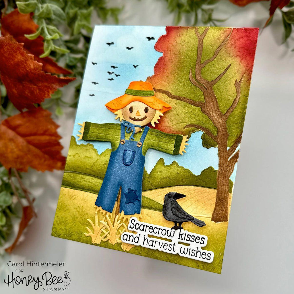 Honey Bee Something To Crow About Clear Stamps hbst-615 Harvest Wishes Card