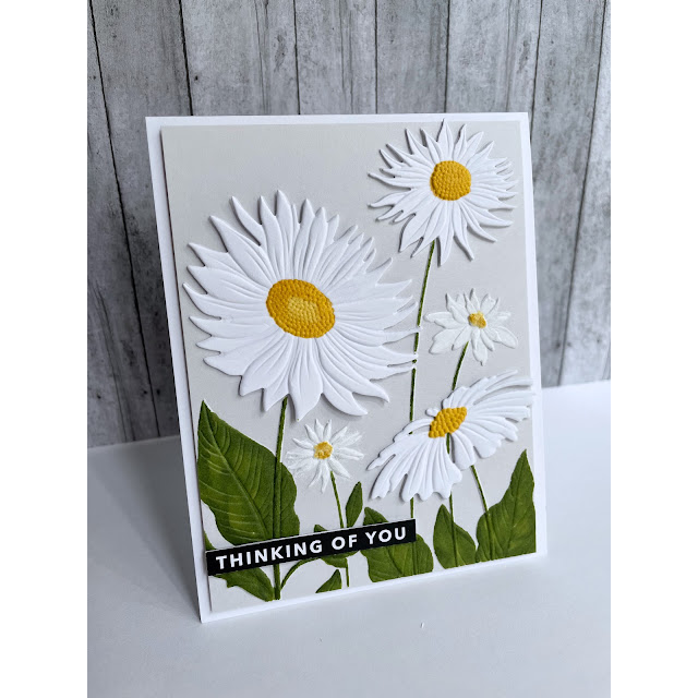 Simon Says Stamp Embossing Folder And Dies Splendid Daisies sfd316 Out Of This World Thinking of You Card | color-code:ALT06