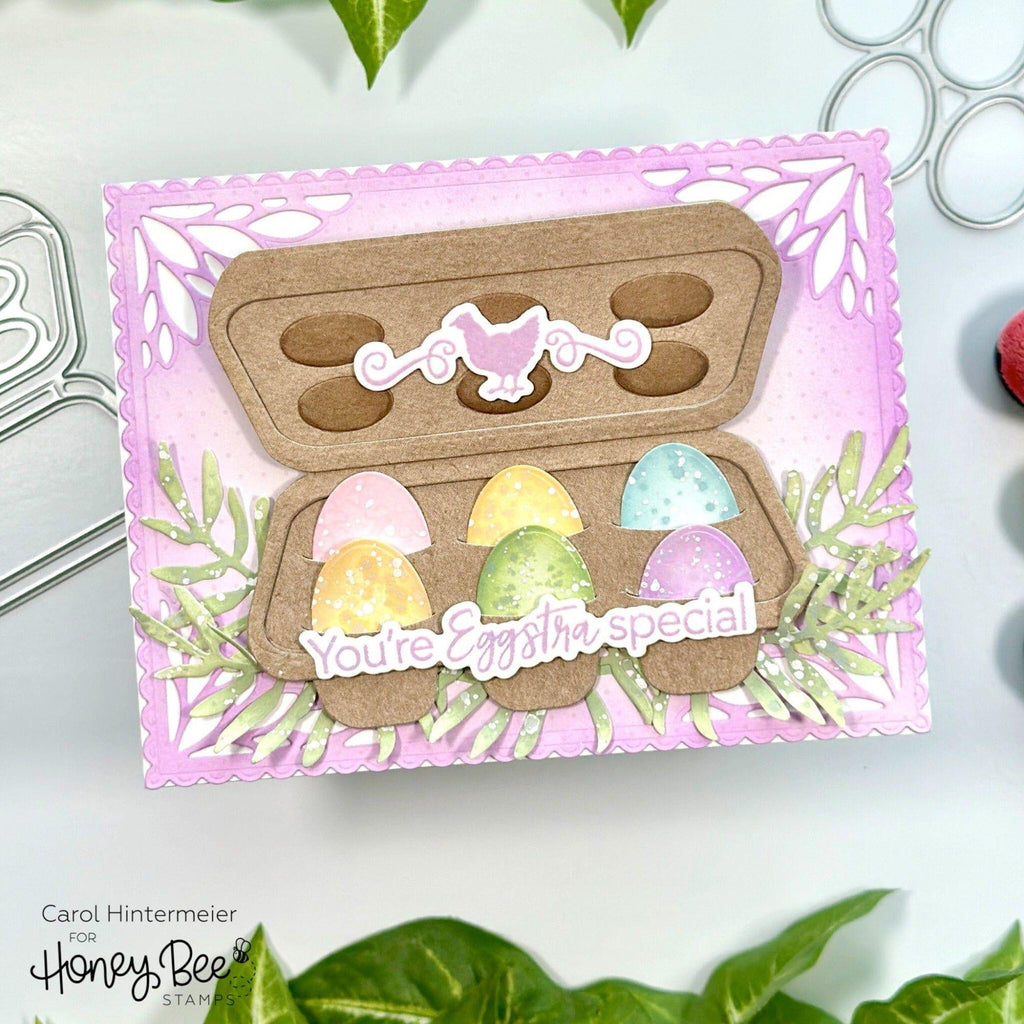 Honey Bee Egg Crate Dies hbds-eggct You’re Eggstra Special Card | color-code:ALT04