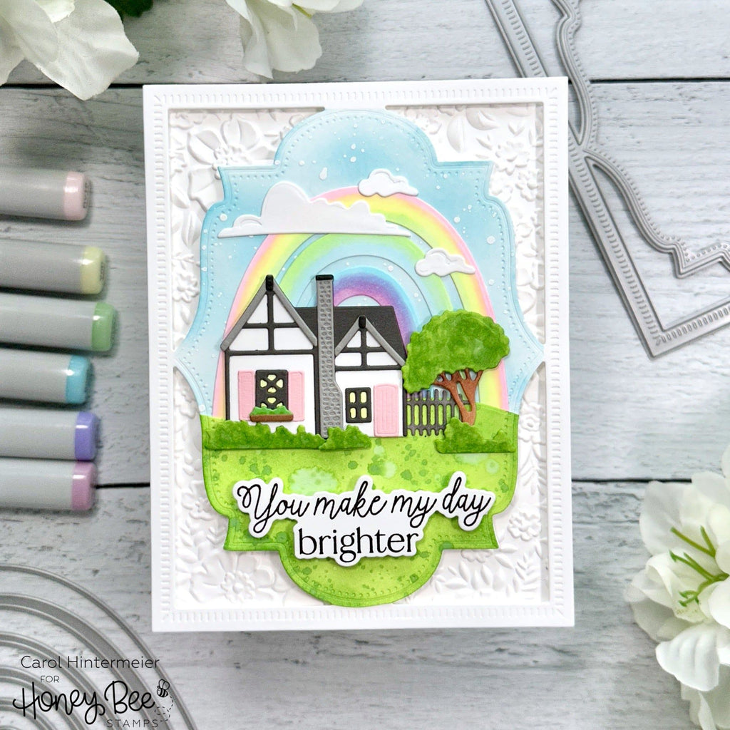 Honey Bee Cottage Countryside Dies hbds-cotcs Brighter Day Card | color-code:ALT01