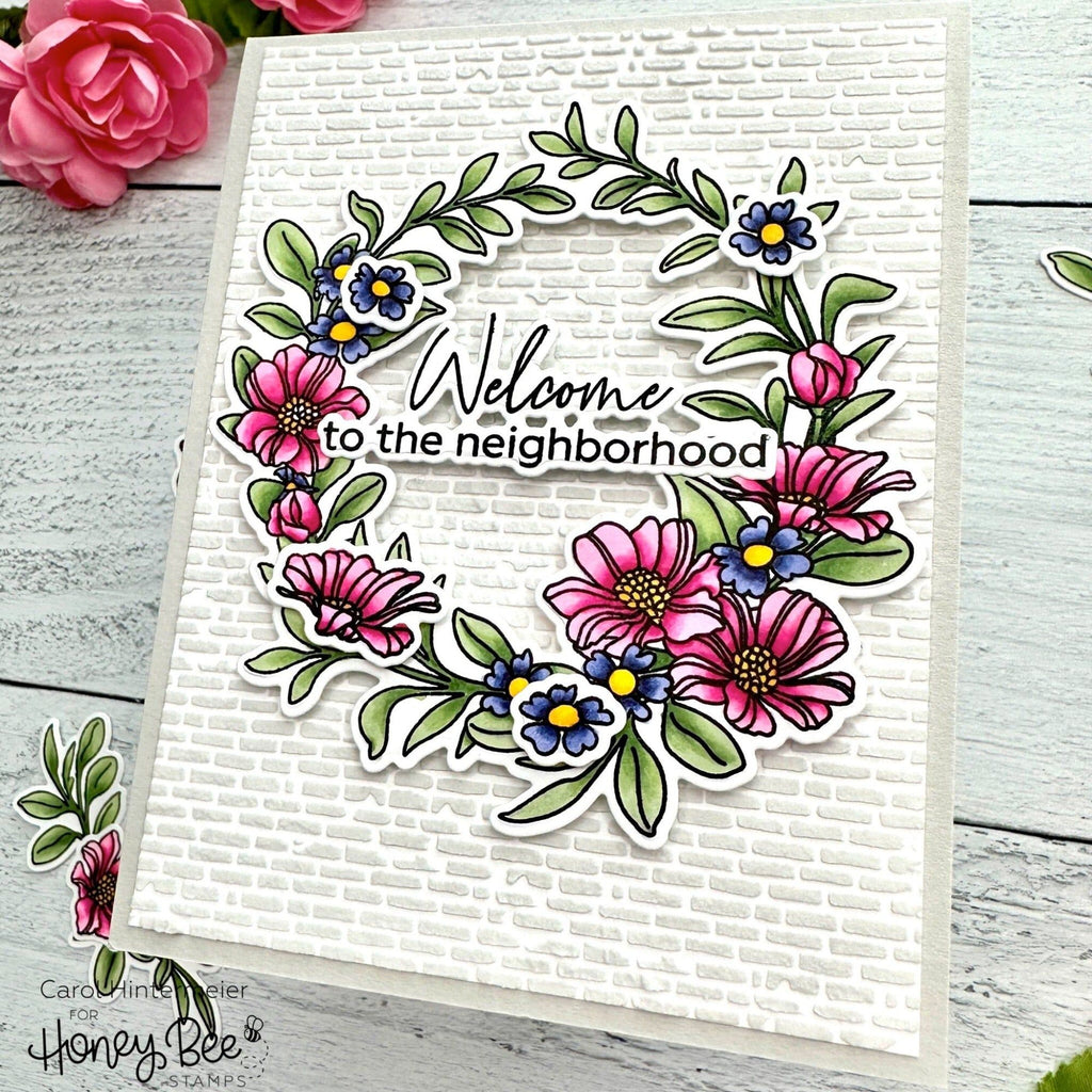 Honey Bee No Place Like Home Dies hbds-486 Neighborhood Welcome Card | color-code:ALT03