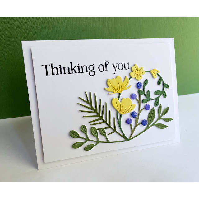 Simon Says Stamp Meadow Swag Wafer Dies s892 Be Bold Thinking of You Card | color-code:ALT06