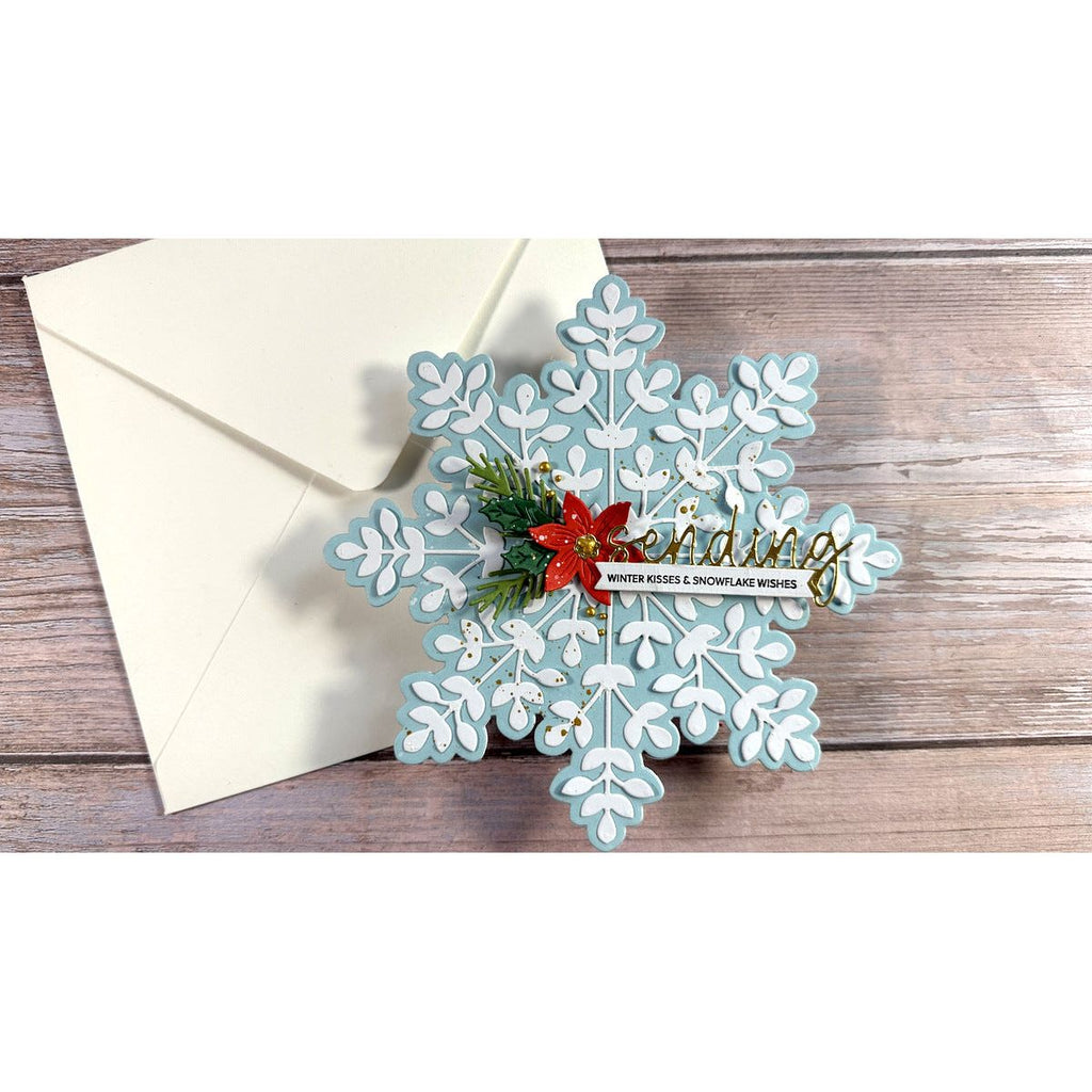 S7-236 Spellbinders Snowflake Card Creator Etched Dies snowflake wishes | color-code:ALT01