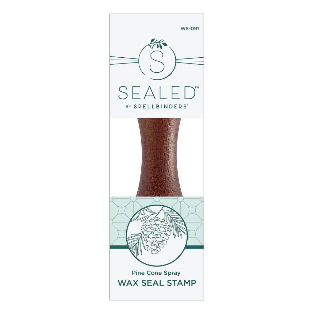 ws-091 Spellbinders Pine Cone Spray Wax Seal Stamp product image