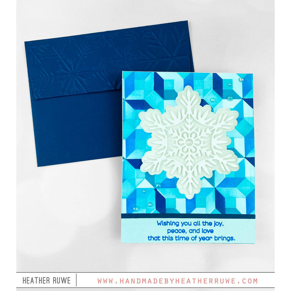 Simon Says Stamp Embossing Folder And Die Icy Snowflakes sfd337 Season of Wonder Christmas Card | color-code:ALT02