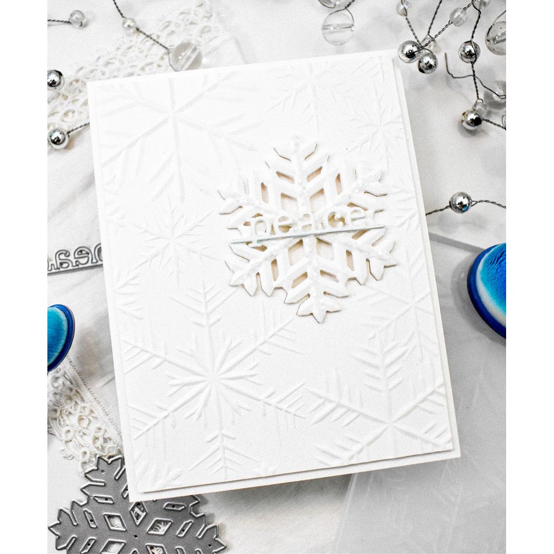 Simon Says Stamp Embossing Folder and Die Icy Snowflakes Sfd337 Season of Wonder | Simon Says Embossing Folders | Crafting & Stamping Supplies from