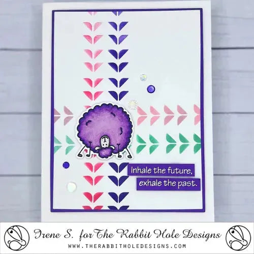 The Rabbit Hole Designs Namaste Clear Stamps trh-234 exercise