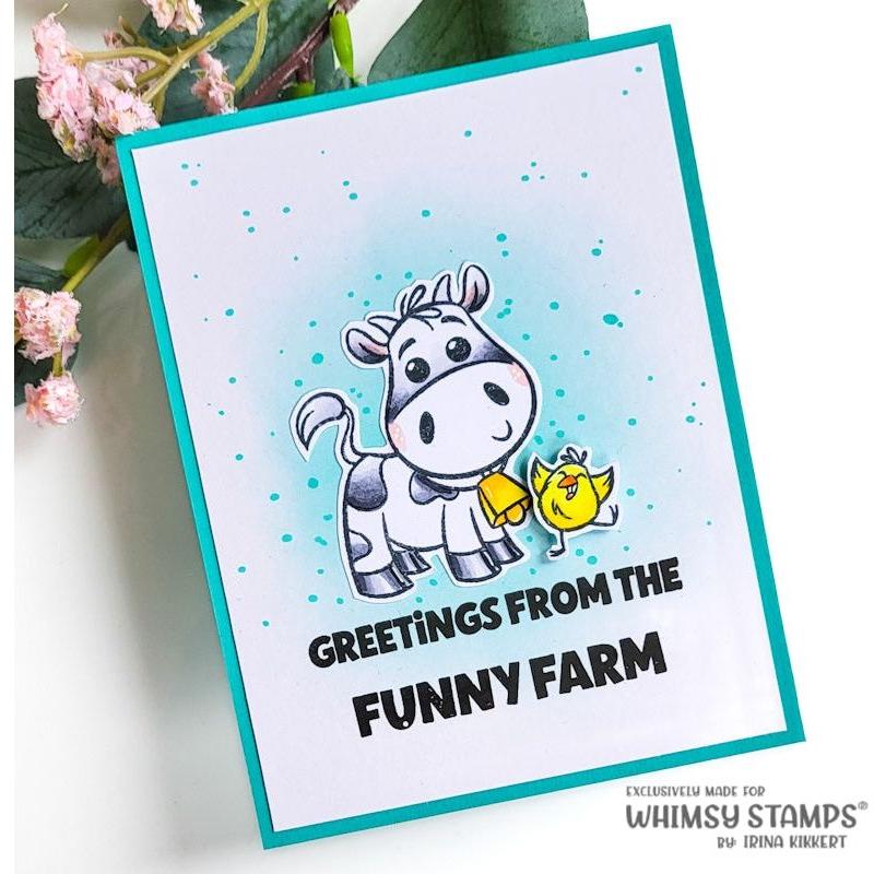 Whimsy Stamps Barnyard Animals Clear Stamps khb215 greetings