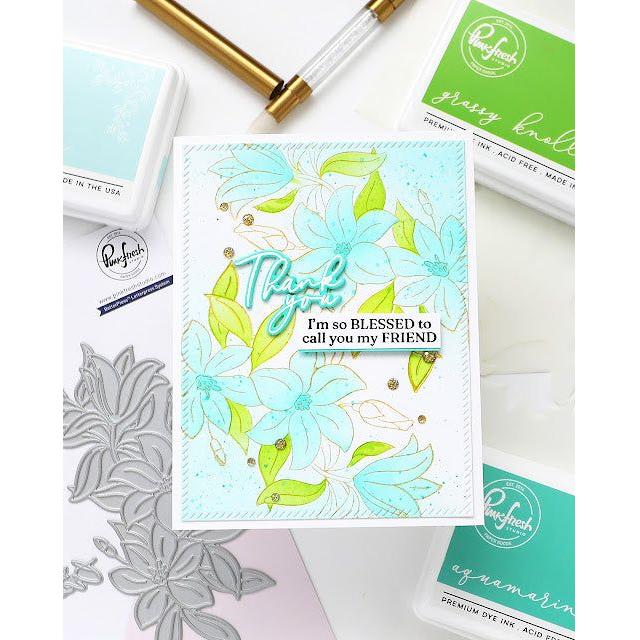 Pinkfresh Studio Delighted For You Stencils 243724 Blessed You're My Friend Card | color-code:ALT01