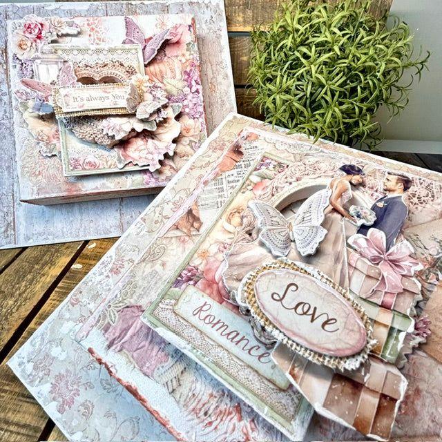 Stamperia Romance Forever Borders Stencil kstd153 journal