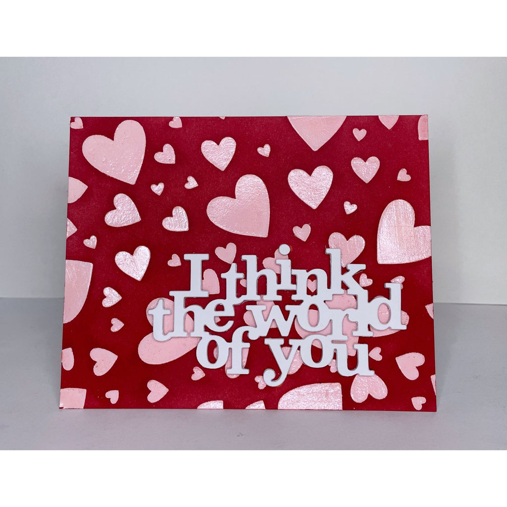 Simon Says Stamp I Think The World Of You Wafer Dies 1022sd Sweetheart Love Card | color-code:ALT05