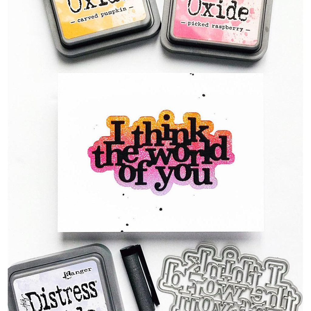 Simon Says Stamp I Think The World Of You Wafer Dies 1022sd Sweetheart Love Card | color-code:ALT02