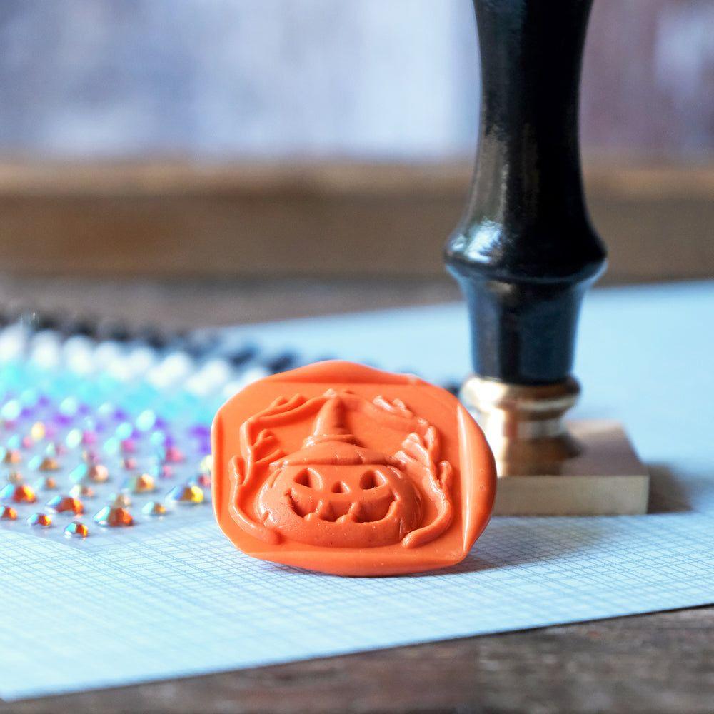 Honey Bee Jack-o-Lantern Wax Stamper hbtl-ws-jol Alternate View