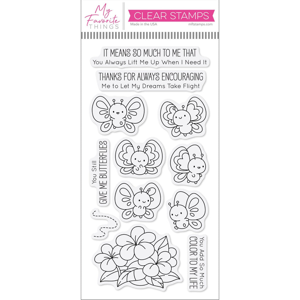 My Favorite Things Bubbly Butterflies Clear Stamps jb057