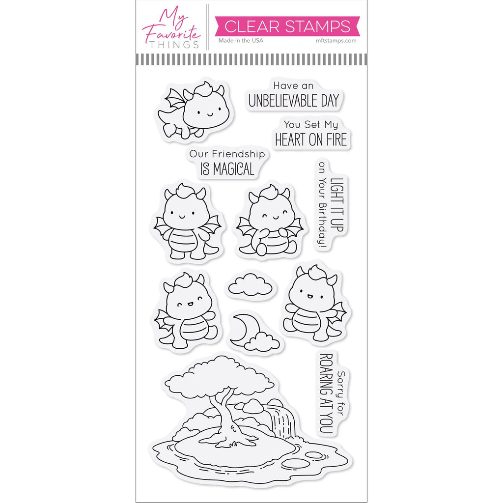 My Favorite Things Fiery Friends Clear Stamps jb059