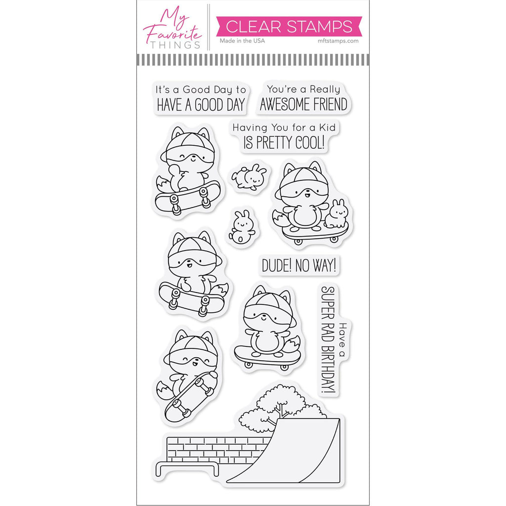 My Favorite Things Super Rad Skaters Clear Stamps jb064