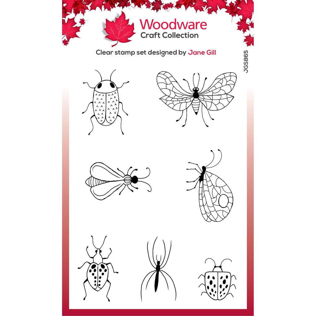 Woodware Craft Collection Bug Doodles Clear Stamps jgs865