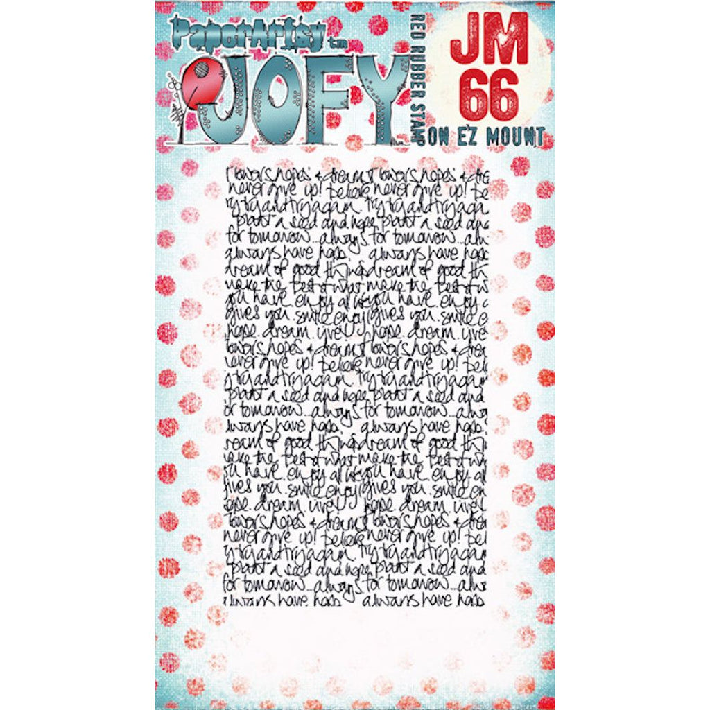 Paper Artsy JOFY Mini 66 Cling Stamp jm66