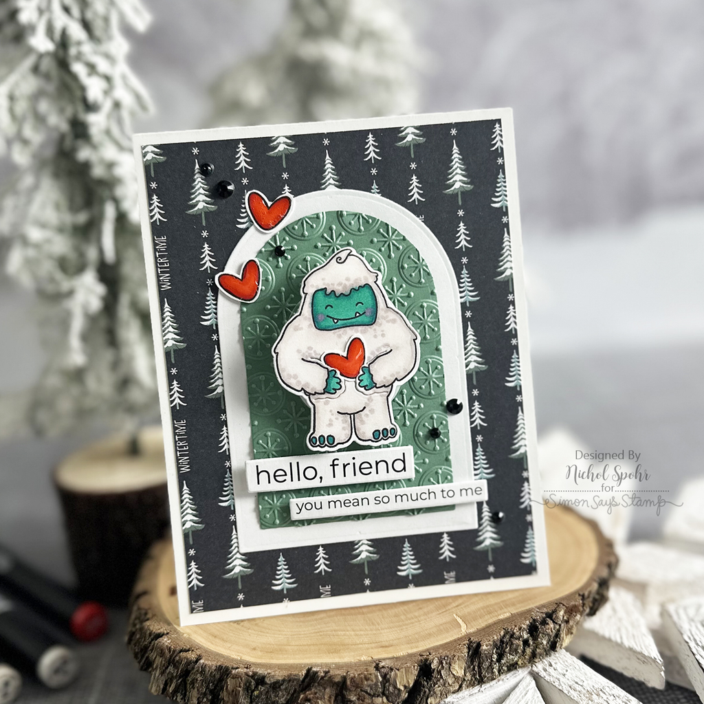 Simon Says Stamp Embossing Folder Illuminated Jacks sf414 Winter Card | color-code:ALT05