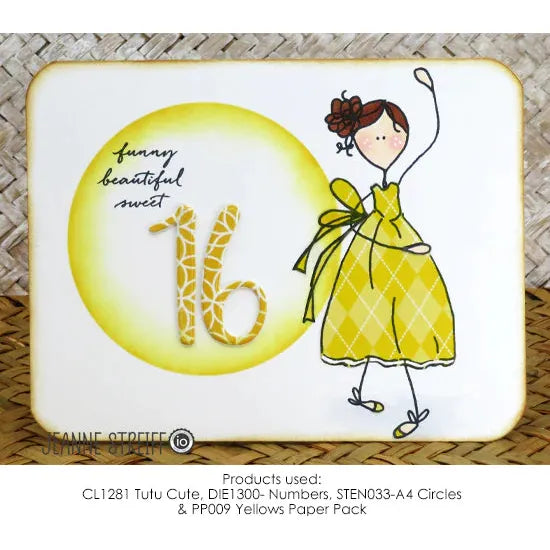 Impression Obsession Tutu Cute Clear Stamp Set cl1281 sweet 16