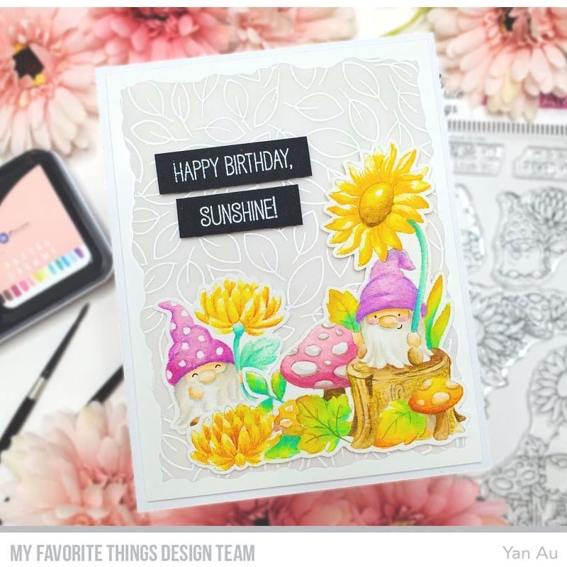 My Favorite Things Sunflower Gnomes Clear Stamps jb007 happy birthday |color-code:alt3