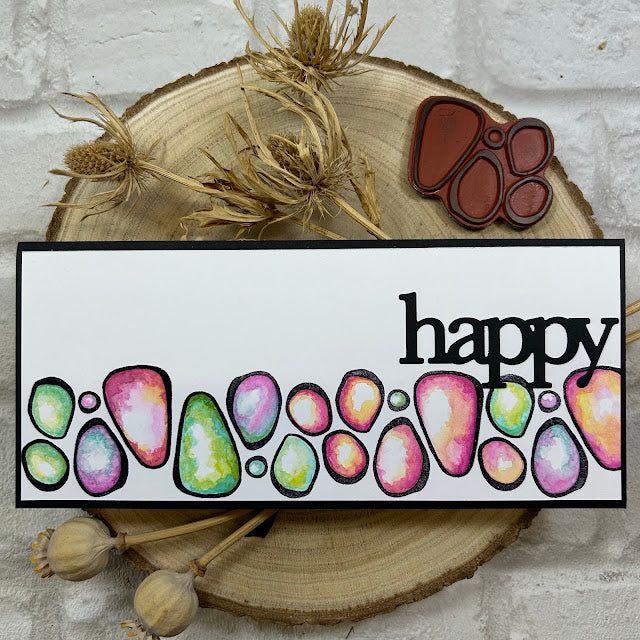 Paper Artsy JoFY 135 Cling Stamps jofy135 happy