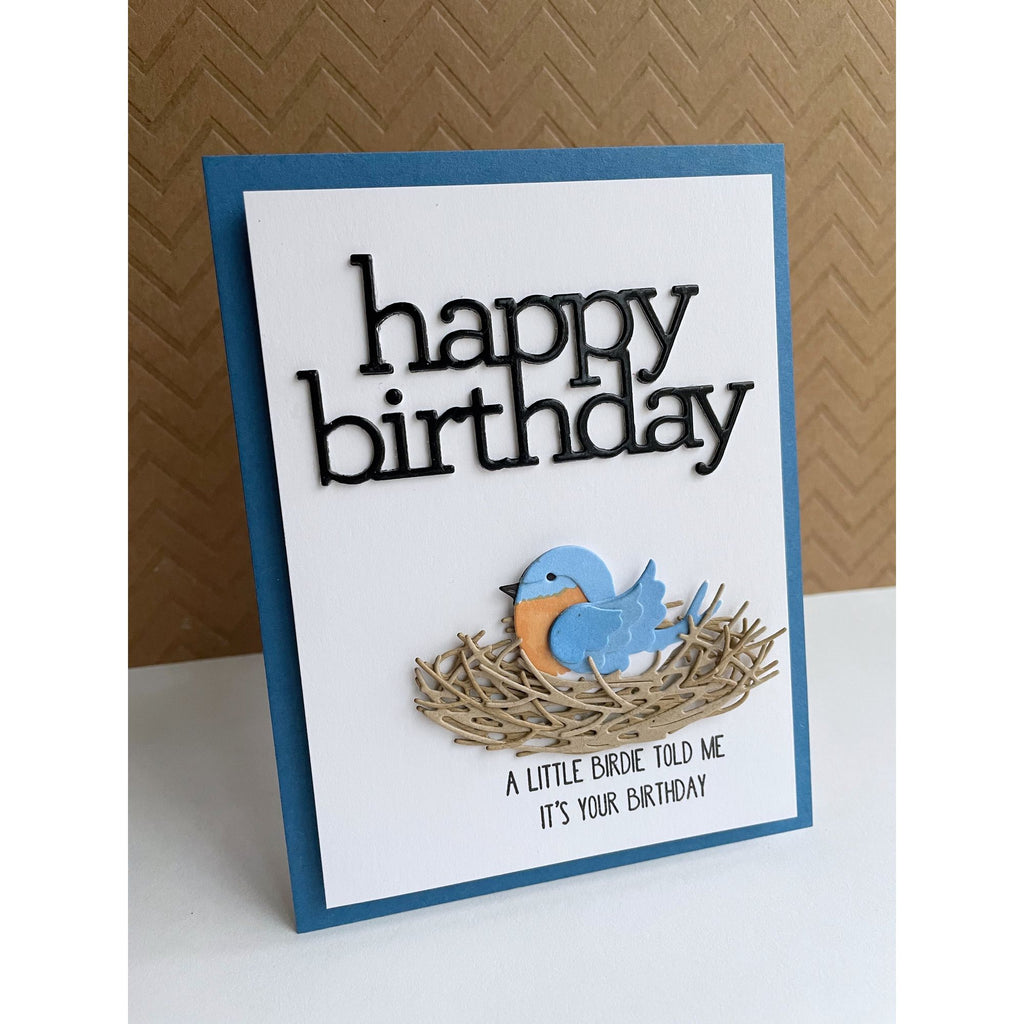 Simon Says Stamp Jolly Birdie Wafer Die s951 DieCember Birthday Card | color-code:ALT02