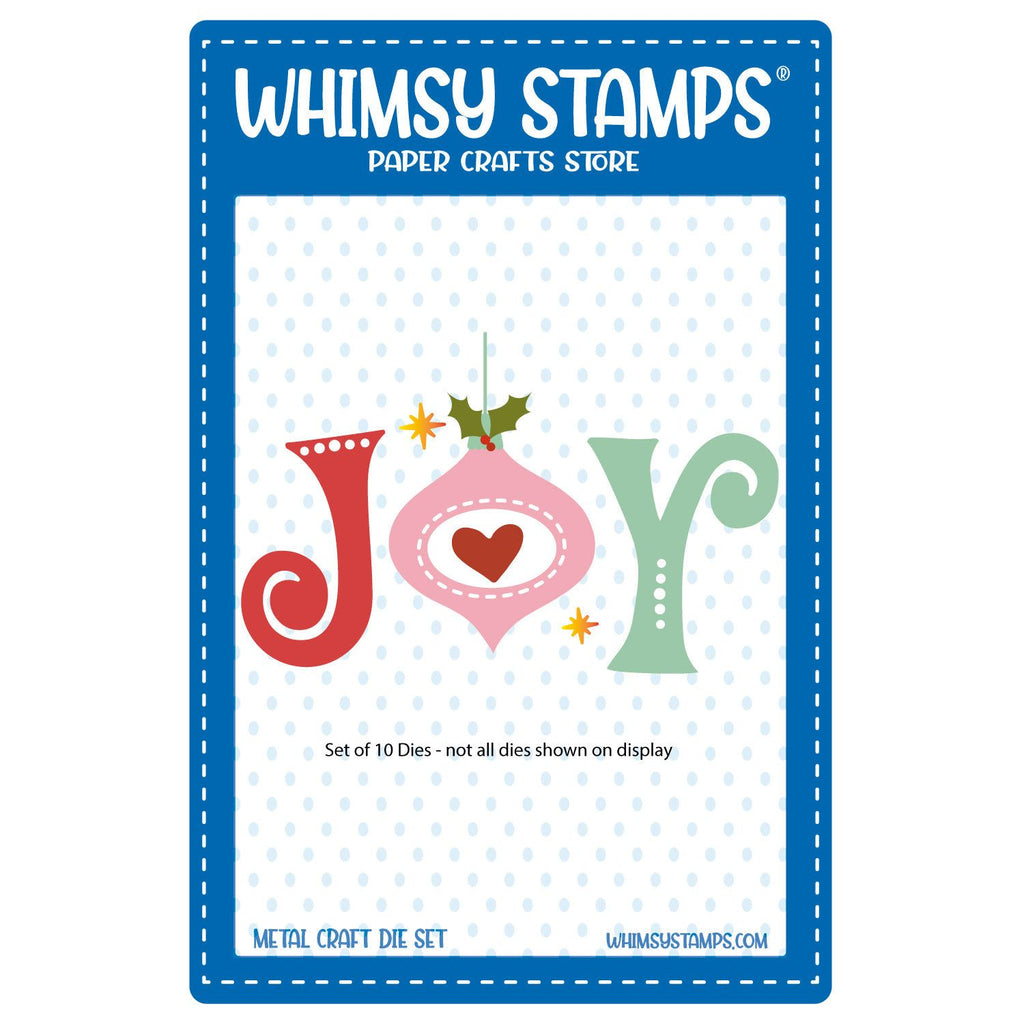 Whimsy Stamps Joy Word Dies wsd267