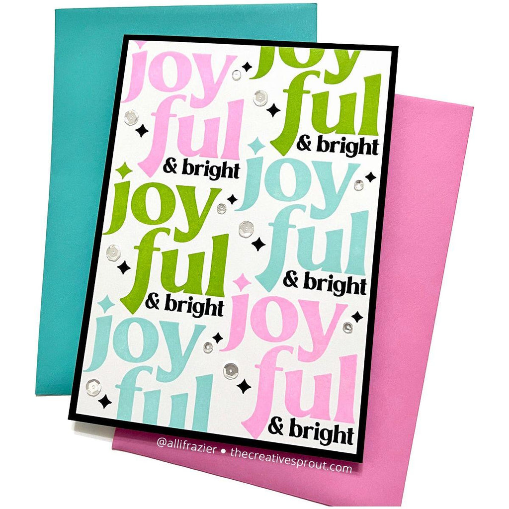 Simon Says Clear Stamps Joyful Greetings 3015msc Christmas Card | color-code:ALT01