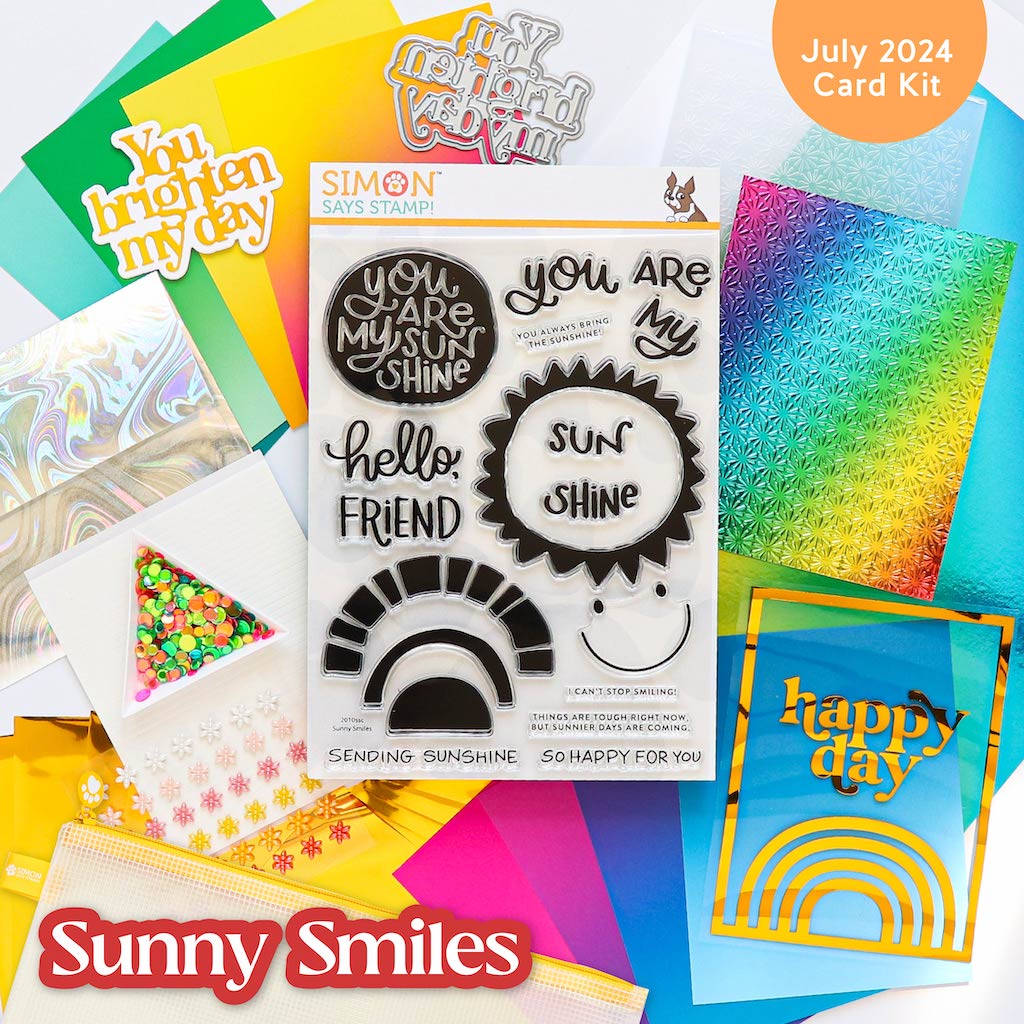 Simon Says Stamp Card Kit of the Month 2024 Subscription! July Start Date July 2024 Sunny Smiles