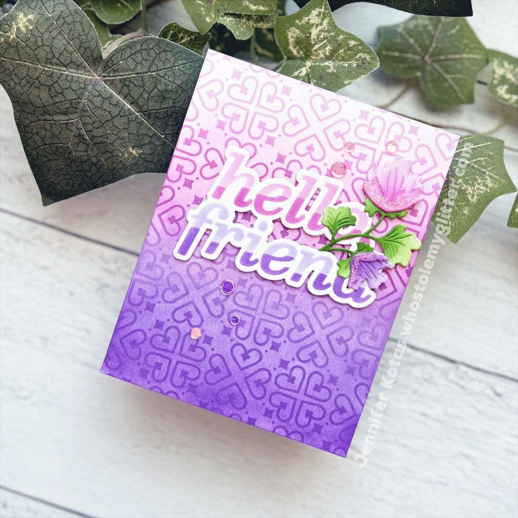 Simon Says Stencils And Dies Just My Type Friend Friend Card | color-code:ALT01