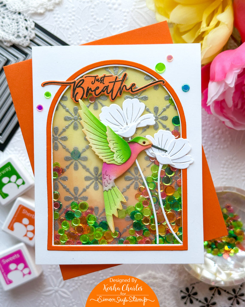 Simon Says Stamp Just Breathe Wafer Dies 1111sdc Sunny Vibes Just Breathe Card | color-code:ALT02