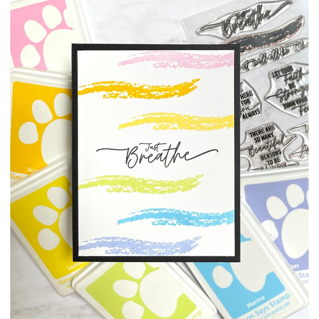 Simon Says Clear Stamps Just Breathe 3070ssc Sunny Vibes Just Breathe Card | color-code:ALT01