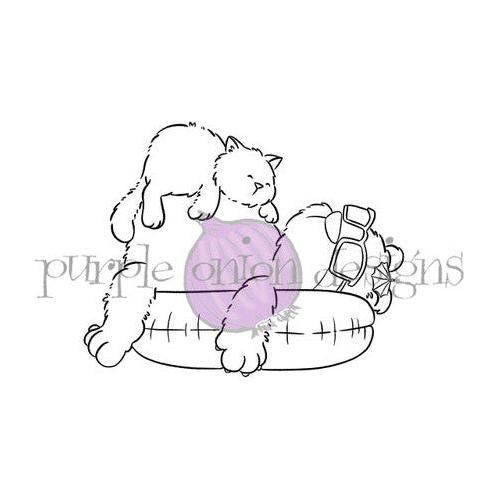 Purple Onion Designs Just Float Unmounted Cling Stamp pod5025