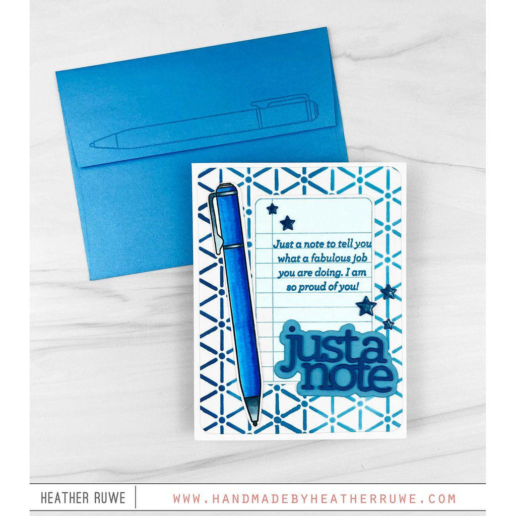 CZ Design Just a Note 2 Wafer Dies czd234c Celebrate Just a Note Card | color-code:ALT11